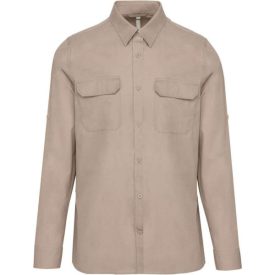   utt_ka590be-m Kariban KA590 MEN'S LONG-SLEEVED SAFARI SHIRT M