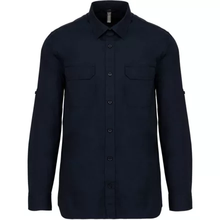 utt_ka590nv-3xl Kariban KA590 MEN'S LONG-SLEEVED SAFARI SHIRT 3XL