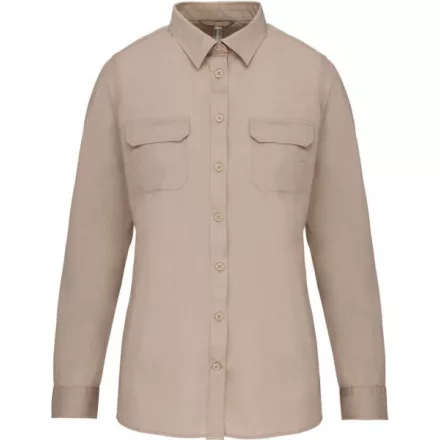 utt_ka591be-xl Kariban KA591 LADIES' LONG-SLEEVED SAFARI SHIRT XL