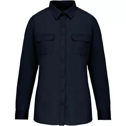 utt_ka591nv-s Kariban KA591 LADIES' LONG-SLEEVED SAFARI SHIRT S
