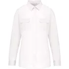 utt_ka591wh-m Kariban KA591 LADIES' LONG-SLEEVED SAFARI SHIRT M