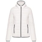 utt_ka6111wh-xs Kariban KA6111 LADIES' LIGHTWEIGHT HOODED PADDED JACKET XS
