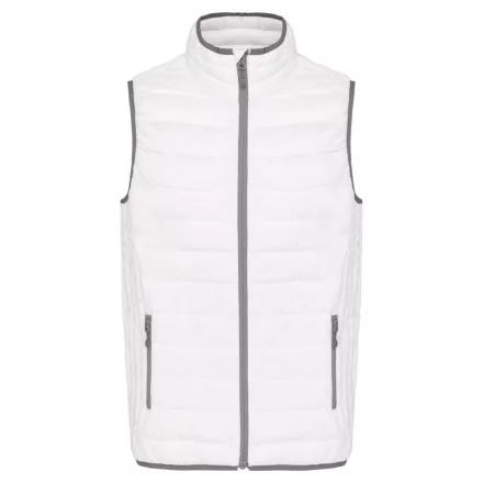 utt_ka6113wh-l Kariban KA6113 MEN’S LIGHTWEIGHT SLEEVELESS FAKE DOWN JACKET L
