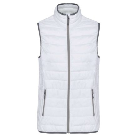 utt_ka6114wh-l  Kariban KA6114 LADIES' LIGHTWEIGHT SLEEVELESS FAKE DOWN JACKET L