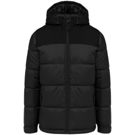   utt_ka6163bl-xs Kariban KA6163 UNISEX BI-TONE PADDED JACKET WITH HOOD XS