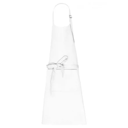 utt_ka8007wh-u Kariban KA8007 APRON WITH POCKET IN ORGANIC COTTON U