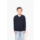 utt_ka9109nv-10-12  Kariban KA9109 KIDS' V-NECK JUMPER 10/12