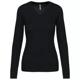 utt_ka966bl-2xl Kariban KA966 LADIES' V-NECK JUMPER 2XL