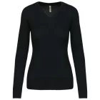 utt_ka966bl-l Kariban KA966 LADIES' V-NECK JUMPER L