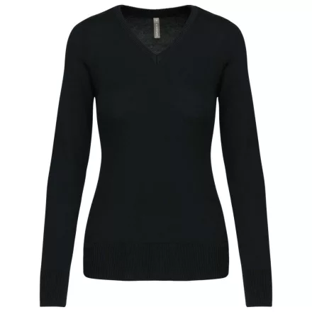 utt_ka966bl-l Kariban KA966 LADIES' V-NECK JUMPER L