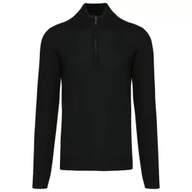 utt_ka970bl-s Kariban KA970 MEN'S ZIP NECK JUMPER S
