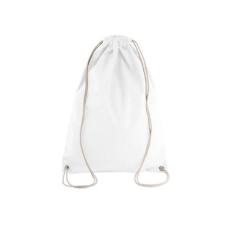 utt_ki0125wh-u Kimood KI0125 COTTON DRAWSTRING BACKPACK U