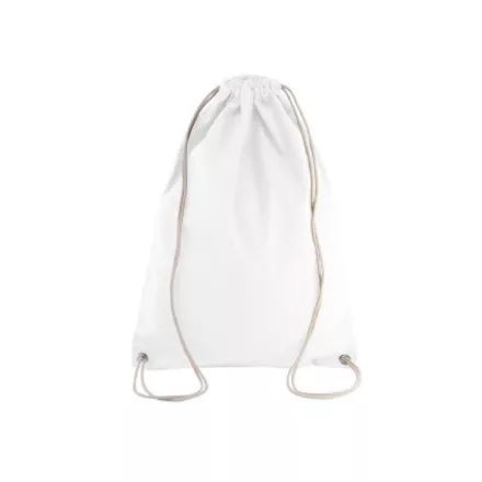 utt_ki0125wh-u Kimood KI0125 COTTON DRAWSTRING BACKPACK U