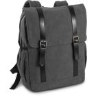 utt_ki0143wdgr-u Kimood KI0143 FLAP-TOP CANVAS BACKPACK U