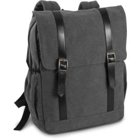utt_ki0143wdgr-u Kimood KI0143 FLAP-TOP CANVAS BACKPACK U