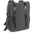 utt_ki0143wdgr-u Kimood KI0143 FLAP-TOP CANVAS BACKPACK U