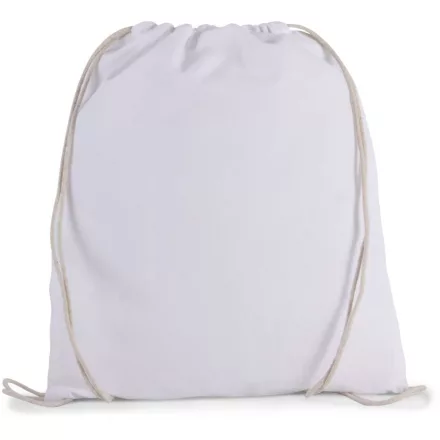 utt_ki0147wh-u Kimood KI0147 ORGANIC COTTON SMALL DRAWSTRING BAG U