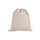 utt_ki0147wh-u Kimood KI0147 ORGANIC COTTON SMALL DRAWSTRING BAG U