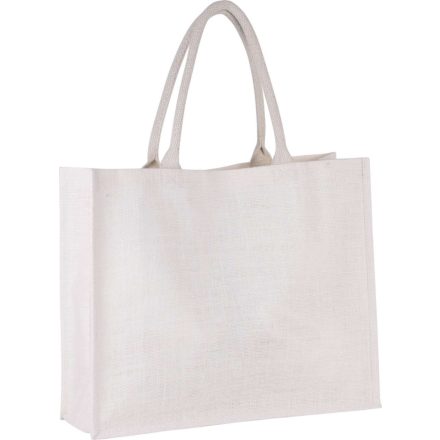 utt_ki0219wh-u Kimood KI0219 JUTE BEACH BAG U