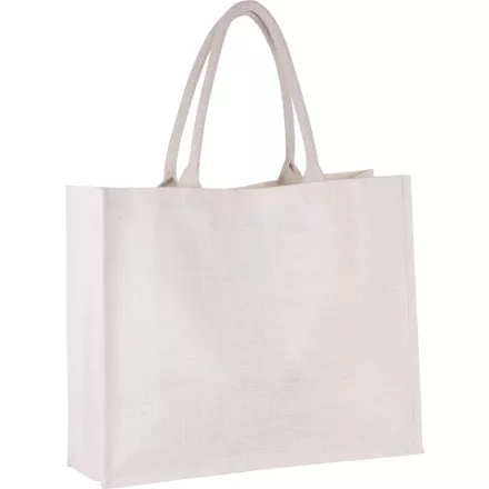 utt_ki0219wh-u Kimood KI0219 JUTE BEACH BAG U