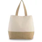 utt_ki0235na-na-u Kimood KI0235 CANVAS & JUTE HOLD-ALL SHOPPER BAG U