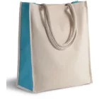 utt_ki0253na-bl-u Kimood KI0253 COTTON / JUTE TOTE BAG - 23L U