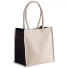utt_ki0255na-bl-u Kimood KI0255 COTTON / JUTE TOTE BAG - 17L U