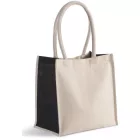 utt_ki0255na-bl-u Kimood KI0255 COTTON / JUTE TOTE BAG - 17L U