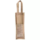 utt_ki0267na-u Kimood KI0267 JUTE BOTTLE BAG U