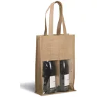 utt_ki0268bl-si-u Kimood KI0268 JUTE BOTTLE BAG U