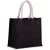 utt_ki0273bl-si-u Kimood KI0273 JUTE CANVAS TOTE - MEDIUM U