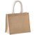 utt_ki0273na-u Kimood KI0273 JUTE CANVAS TOTE - MEDIUM U