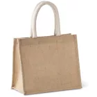 utt_ki0273na-u Kimood KI0273 JUTE CANVAS TOTE - MEDIUM U