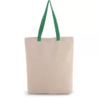 utt_ki0278na-kl-u Kimood KI0278 SHOPPER BAG WITH GUSSET AND CONTRAST COLOUR HANDLE U