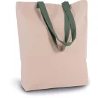 utt_ki0278na-kl-u Kimood KI0278 SHOPPER BAG WITH GUSSET AND CONTRAST COLOUR HANDLE U
