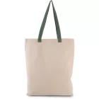 utt_ki0278na-kl-u Kimood KI0278 SHOPPER BAG WITH GUSSET AND CONTRAST COLOUR HANDLE U