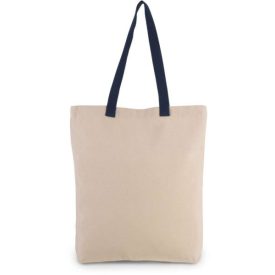   utt_ki0278na-nv-u Kimood KI0278 SHOPPER BAG WITH GUSSET AND CONTRAST COLOUR HANDLE U