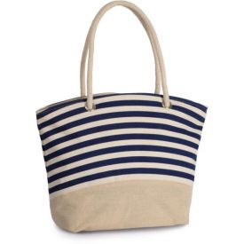   utt_ki0283na-nv-u Kimood KI0283 JUTE CANVAS DUFFEL SHOPPING BAG U