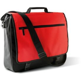   utt_ki0412bl-re-u Kimood KI0412 DOCUMENT BAG WITH FRONT FLAP U