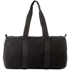 utt_ki0632bl-bl-u Kimood KI0632 COTTON CANVAS HOLD-ALL BAG U