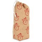 utt_ki0726na-cy-u Kimood KI0726 BOTTLE CARRIER WITH CHRISTMAS PATTERNS U