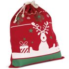 utt_ki0735na-u Kimood KI0735 DRAWSTRING BAG WITH CHRISTMAS PATTERNS U