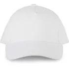 utt_kp135wh-u K-UP KP135 5 PANELS ORGANIC COTTON CAP U