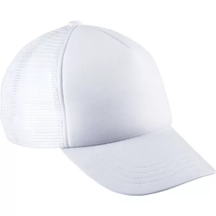 utt_kp143wh-u K-UP KP143 KIDS' TRUCKER MESH CAP - 5 PANELS U