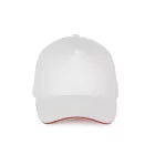 utt_kp189wh-re-u K-UP KP189 5 PANELS COTTON SANDWICH CAP U