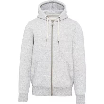 utt_kv2306ash-l Kariban KV2306 MEN’S VINTAGE ZIPPED HOODED SWEATSHIRT L