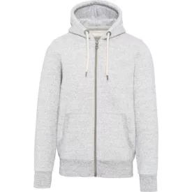   utt_kv2306ash-m Kariban KV2306 MEN’S VINTAGE ZIPPED HOODED SWEATSHIRT M