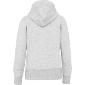   utt_kv2307ash-s Kariban KV2307 LADIES' VINTAGE ZIPPED HOODED SWEATSHIRT S