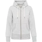 utt_kv2307ash-xs Kariban KV2307 LADIES' VINTAGE ZIPPED HOODED SWEATSHIRT XS