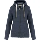 utt_kv2307nbh-xs Kariban KV2307 LADIES' VINTAGE ZIPPED HOODED SWEATSHIRT XS